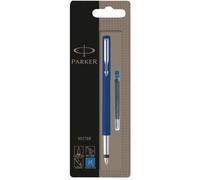 Stylo à plume - PARKER - Vector - Encre bleue - Pointe moyenne - Design moderne