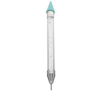 Stylo à Pointe D’ongle Double Extrémité en Acrylique Blanc | Outil de Nail Art, Applicateur à Décorations, Design à Deux Bouts, pour Débutants et Professionnels