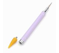 Stylo à pointe double pointe | Avec sélecteur de diamants artificiels, plastique, poids léger, tête amovible, pour ongles artificiels