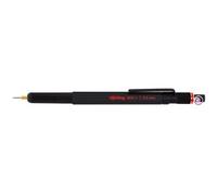 rOtring Porte-mine 800+ stylet écran tactile – Pointe HB 0,5 mm rétractable – Corps métal noir