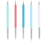 Stylo à Points 5 Pièces à Double Tête pour Ongles | Pointage et Dessin, Usage à Domicile École, pour Ongles Naturels et Faux Ongles