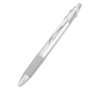 Stylo à Points pour Ongles en Acier Inoxydable Argenté | Embouts Interchangeables, Tête Silicone et Pression Mécanique, pour Décorations Acryliques, Mariage et Fête