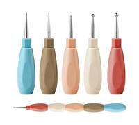 Stylo à Points pour Ongles et Kit manucure de salon, design et soin, 5 | Kit stylos dotting pour maison, salon, voyages, vacances, anniversaires, fêtes, femmes, petite amie