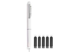 Stylo à pression pour débutants avec cartouche d'encre rechargeable comme outil d'écriture, stylo d'apprentissage de la calligraphie, pour les élèves primaires en classe lisse 10 ml (E, 13,4 cm)