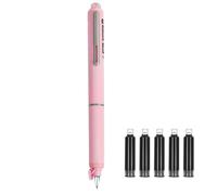 Stylo à pression pour débutants avec cartouche d'encre rechargeable comme outil d'écriture, stylo d'apprentissage de la calligraphie, pour les élèves primaires en classe lisse 10 ml (B, 13,4 cm)