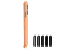 Stylo à pression pour débutants avec cartouche d'encre rechargeable comme outil d'écriture, stylo d'apprentissage de la calligraphie, pour les élèves primaires dans la salle de classe lisse 10 ml (D