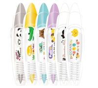 Stylo à ruban, stylos décoratifs,Stylo à ruban de correction | Conception de pointe à rouleaux, motifs de dessin animé décoration en dentelle grattage autocollants de journal pour la fabrication de