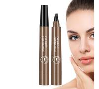 Stylo à sourcils - Applicateurs de cartographie arqués, 1 outil de teinture de précision pour la définition du visage, des baguettes cosmétiques frontales avec quatre broches, marchandises de beauté