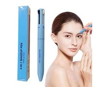Stylo à sourcils et surligneur 4 en 1 - 4 couleurs en 1 - Produit de beauté portable multifonction - Étanche - 4 couleurs en 1 - Outil de beauté pour les yeux - Stylo de retouche de maquillage