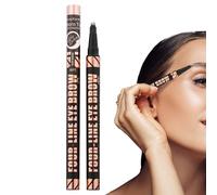 Stylo à sourcils imperméable - Pointe Maquillage pour sourcils liquide, outil de définition de grenier, 4 applicateurs de précision, formule résistante à l'eau pour les