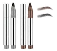Stylo À Sourcils Microblading,2 Pcs Crayon Sourcil Microfourchues,Imperméable Et Résistant Aux Taches,Stylo Sourcil Effet Poil