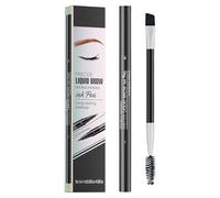 Stylo à sourcils pour maquillage des yeux - Crayon à sourcils imperméable, stylo de maquillage pour sourcils naturel longue durée, crayons à sourcils 2 en 1 à double extrémité pour débutants, femmes