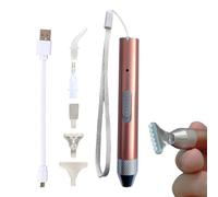 Stylo à strass - Stylo LED à strass, outil artisanal portable fait à la main pour la décoration des ongles