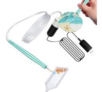 Stylo À Vide pour Peinture À Paillettes,Stylo Applicateur Électrique de Pierre à Strass pour Décoration par Points - Applicateur USB à Fixation Magnétique pour Atelier Maternelle et Activités