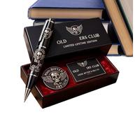 Stylo adapté aux débutants | avec badge stylo amusant de collection | stylos stylographiques avec carte de membre, pour mari, écrivains de la Calligraphie, agenda de croquis gribouillis école maison