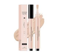 Stylo anti-cernes, conception de tête de brosse de type presse, couvre avec précision les cernes, les taches et les sillons lacrymaux, illumine le visage, léger et durable, créant un maquillage nature