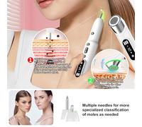 Stylo Anti-Taches Chaudes Et Froides, 3 Fonctions Principales, 2 Types D'aiguilles, Refroidissement 8 °C, Chauffage 42 °C, Avec Affichage Led, 15 Intensités, Pour Éliminer Les Grains De Beauté