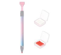 Stylo applicateur de cire de précision avec recharges, outil de placement de pierres précieuses sans effort pour projets d'art et d'artisanat, essentiel pour la décoration des ongles et la conception
