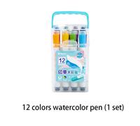 Stylo Aquarelle 12/18/24/36 Couleurs, Fournitures D'art Créatives Pour Salle De Peinture Dessin, Brosse À Peinture, Outil Scolaire, Papeterie D'image
