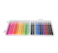 Stylo Aquarelle, Marqueurs d'art Portables Lavables à Pointe Fine pour l'école pour la Maison (24 couleurs)