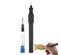 Stylo avec graveur en métal, stylo de gravure électrique pour bois - Outil de gravure de pointe de meulage, Mot de sculpture sans fil pour bois de pierre petite meuleuse pour débutant