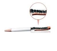 Stylo avec Pierres Agate Noire - Vertus - Confiance Force Protection