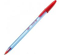 Stylo Bic Cristal Soft Rouge Transparent 1-2 mm 50 pièces (50 pièces)