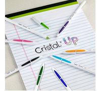 Stylo - Bic - Cristal Up - Rechargeable - Bille - Mélange de couleurs