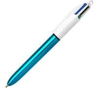 Stylo Bic Shine Silver Blanc (12 pièces)