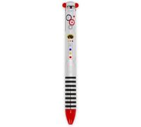 Stylo Bicolore, Thème Robot, Encre Noire Et Rouge, Click&clack, Idéal Pour L'école, Le Bureau Et La Maison, Bicolore, Pointe De 1 Mm De Diamètre