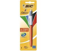 Stylo-bille 4 couleurs - BIC - Original Fine - Pointe fine - 4 encres : bleu, rouge, noir, vert - Rétractable