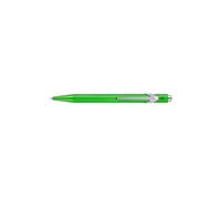 Caran d'Ache - Stylo bille 849 Popline - Métal, encre bleue, pointe moyenne - Vert fluo
