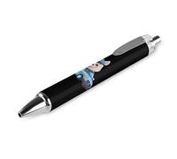 Stylo-bille à encre bleue Bull Dog - Écriture lisse - Pour bureau, école