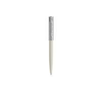Stylo bille Waterman Allure Deluxe Blanc, recharge bleue pointe moyenne, coffret cadeau Blanc G