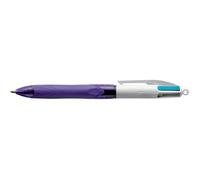 BIC Stylo bille rétractable Grip 4 couleurs fun