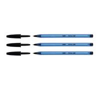 Stylo bille - BIC - Cristal Soft - Pointe moyenne 1,2 mm - Encre noire - Lot de 3
