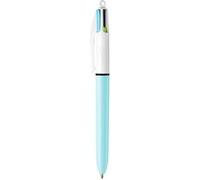 Stylo bille BIC Fun 4 couleurs rechargeable et rétractable Lilas Bleu
