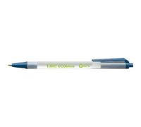 BIC Stylo bille Ecolution Round Stic rétractable 62% matières recyclées bleu