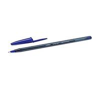 Stylo bille Cristal Exact, corps transparent, encre bleue
