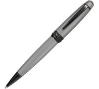 Cross Stylo bille Bailey – laqué gris mat, détails PVD noirs polis, rechargeable