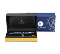 Cross Townsend Stylo à bille édition spéciale « Année du serpent » (épaisseur de trait M, couleur d'écriture noire, indélébile, boîte cadeau Premium) Laque bleu translucide avec gravure chromée