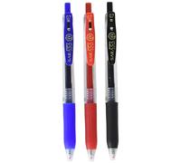 Stylo bille encre gel ZEBRA Sarasa Clip 0,7 mm, lot de 3 couleurs JJB15-3CA