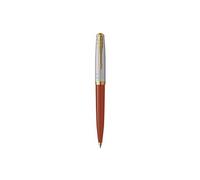 Stylo bille haut de gamme Parker 51 Premium, Rouge rage, Recharge d'encre noire pointe moyenne, coffret cadeau