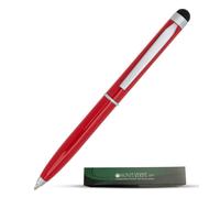 Stylo-bille Monteverde USA Poquito - Rouge Racing | Stylo-bille compact en m tal avec stylet capacitif | Rechargeable avec les recharges mini-bil