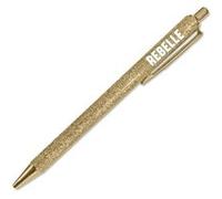 stylo bille paillettes rebelle 14cm or - générique cd10311v03