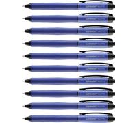 Stylo Bille Palette- Lot X10 Stylos Roller Retractable - Bleu.[G1213]