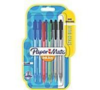 Paper-Mate Stylos à bille InkJoy 100 RT assortis – Lot de 8