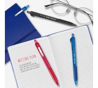 Paper Mate Stylo bille InkJoy 300 RT rétractable avec grip pointe moyenne 1 mm bleu