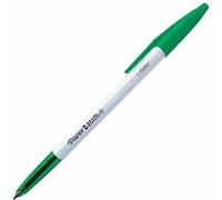 Stylo bille Papermate 045 à capuchon - pointe 1 mm - vert - Lot de 50 Vert G