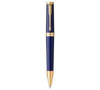 Stylo bille PARKER INGENUITY, Bleu, Finition dorée, recharge encre noire pointe moyenne, coffret cadeau Bleu